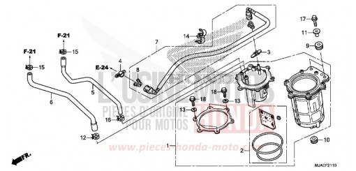 FUEL PUMP (VT750CS/C2B/C2S/C) VT750C2SE de 2014